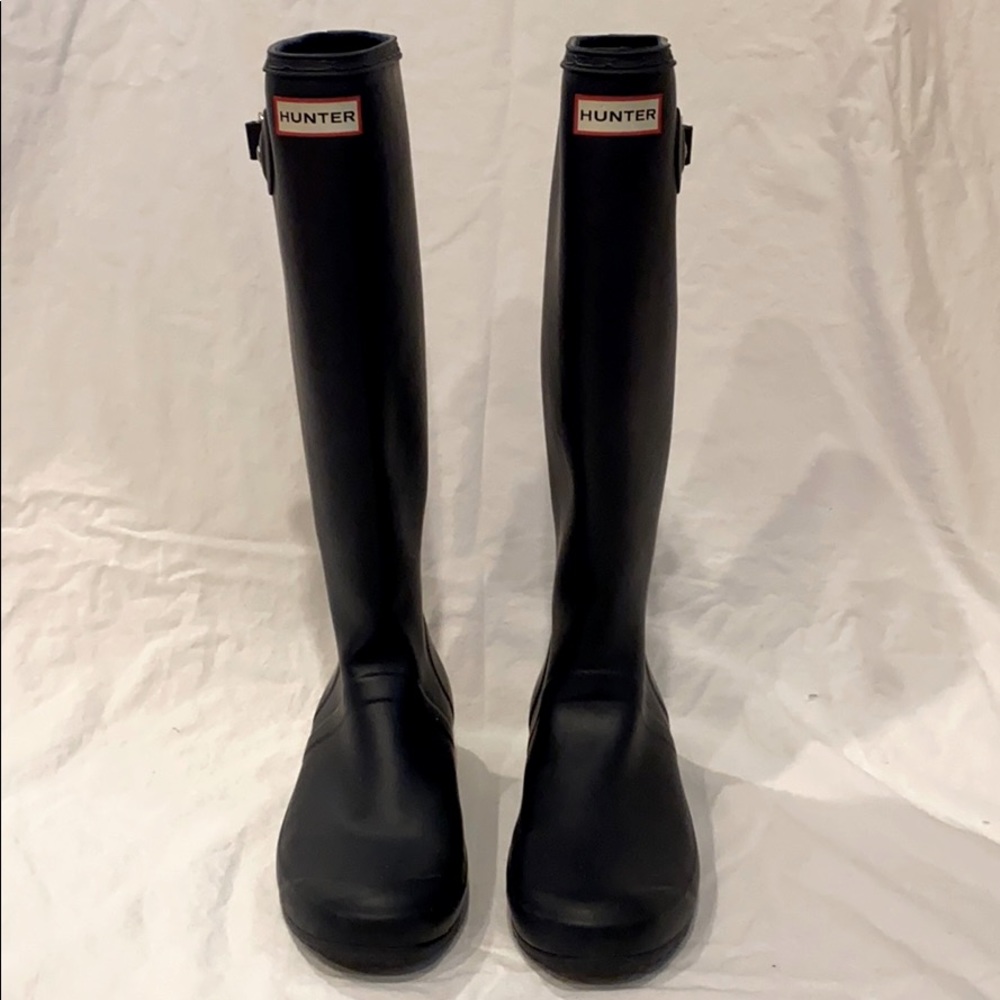 Navy Hunter Boots